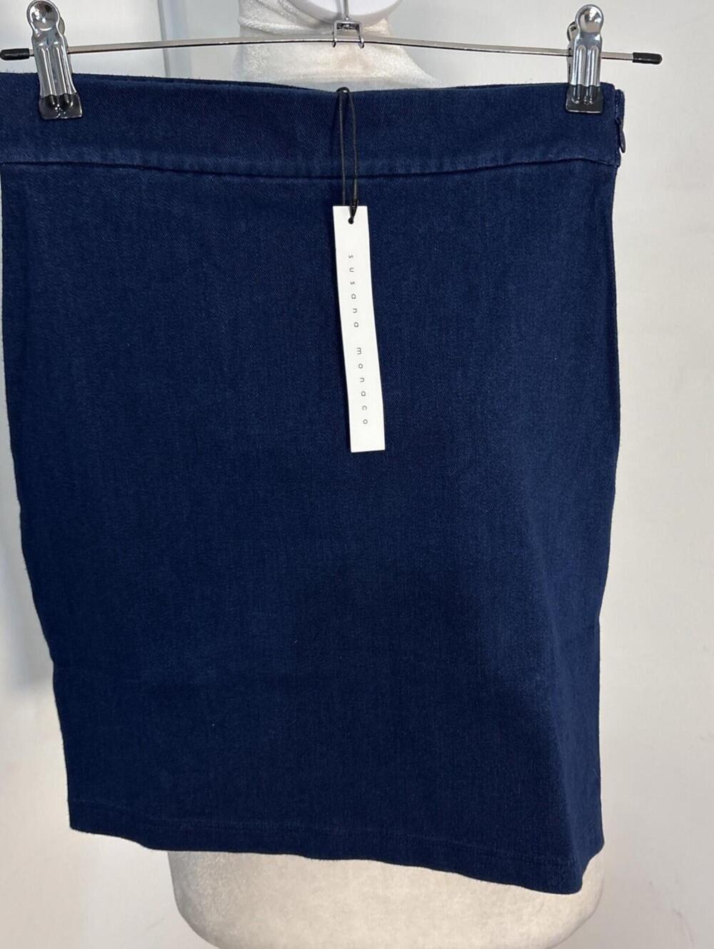 Susana Monaco Denim Mini Skirt Women’s XS Stretch NWT Blue Denim